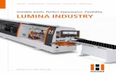 Invisible Joints. Perfect Appearance. Flexibility. LUMINA INDUSTRY€¦ · qualifications for strong companies like HOLZ-HER. This means keeping the qualifications of each and every