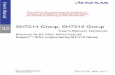 SH7214 Group, SH7216 Group 32 · 2019-10-13 · User's Manual SH7214 Group, SH7216 Group User’s Manual: Hardware 32 Rev.3.00 Mar 2011 Renesas 32-Bit RISC Microcomputer SuperHTM