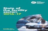 State of the fertility sector: 2016-17 · State of the fertility sector: 2016–17. December 2017