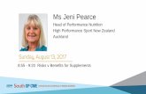 Ms Jeni Pearce - GP CMEgpcme.co.nz/pdf/2017 South/Sun_Plenary_0855_Pearce... · forget to eat Some medications –pain relief Disrupted eating patterns Low energy availability –eating