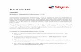MSDS for EPS - STYRO€¦ · The use of EPS for thermal insulation in the construction industry contributes in significant savings on heating and cooling buildings and a drastic reduction