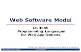 Web Software Model - University of Virginia School of ...cs.virginia.edu/~up3f/cs4640/slides/4640Lec02-WebSWModel.pdf · frameworks) • Fixed huge amount of data, no database interaction