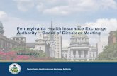 Pennsylvania Health Insurance Exchange Authority …...Deep dive on our customer -base: develop customer personas to understand sentiments, core demographics and behaviors (surveys