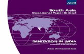 South Asia Occasional Paper Series 2: Sanitation in India ... · South Asia Occasional Paper Series 2 SANITATION IN INDIA Progress, Differences, Correlates, and Challenges Sanitation