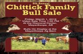 Chittick Catalogue 2019 - Cattlevids.ca · 2019-04-01 · 8th Annual Bull Sale Friday, March 1, 2019 Bulls on Display in the Mayerthorpe Ag Barn, Mayerthorpe, AB 12:00 Noon Lunch