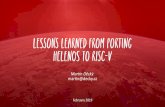 Lessons Learned from Porting HelenOS to RISC-V · Martin Děcký, FOSDEM, February 2nd 2019 Lessons Learned from Porting HelenOS to RISC-V 10 HelenOS in a Nutshell open source general-purpose