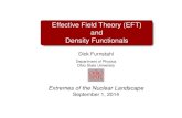 Effective Field Theory (EFT) and Density FunctionalsEffective Field Theory (EFT) and Density Functionals Dick Furnstahl Department of Physics Ohio State University Extremes of the