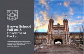 Brown School Fall 2018 Enrollment Packet · Registration Worksheet (RW). To create your RW, log into WebSTAC, select the Courses & Registration dropdown, and select Registration Worksheet.