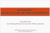 Regulatory Reform in Indonesia - search.oecd.org · Major economic reforms in Indonesia were generally a result of external shocks and pressures. Government reforms mostly focused