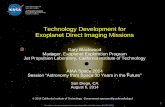 Technology Development for Exoplanet Direct Imaging Missions · The slides in this presentation have been cleared for unlimited release (CL#14-3165) 2 Looking Back Nearly 30 ... ExoPlanet