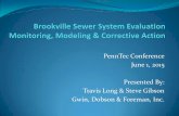 PennTec Conference Presented By: Gwin, Dobson & Foreman, …...System Overview •Brookville Municipal Authority (BMA) Wastewater System Service Area – 2,500 customers in Brookville