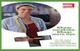 Khaas suraksha Khaas mere liye...Khaas suraksha. Khaas mere liye. HDFC ERGO PRESENTS my:health Women Suraksha A comprehensive cover for the modern-day woman's special needs. my:health