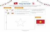 Little Passports - Vietnam - Flag Garland Craft · 2019-08-08 · MATERIALS n scissors coloring tape supplies fold here 1 2 Color the flag below to match the flag example. 3 4 5 Decide