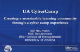 UA CyberCamp Creating a sustainable learning community ... · CyberStars Program Overview •Two one-week in-residence camps –Sunday-Saturday program schedule •Hosted at UA BioSphere-2