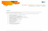 AT&T EMEA Openingsdesign, exception handling, code, test Database structures – efficient design, creation and indexing Moderately complex SQL design, creation, execution performance