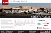 King George Gateway - LoopNet · Site Plan For More Information Please Contact: Billy Kelly bkelly@klnb.com 703-722-2706 Dallon L. Cheney dcheney@klnb.com 703-722-2703 42395 Ryan