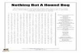 Nothing But A Hound Dog - Pages of Puzzles · Nothing But A Hound Dog The hound group is a varied group of dogs with a keen sense for tracking quarry. Some of these dogs don't make