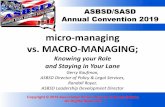 micro-managing vs. MACRO-MANAGING;convention.asbsd.org/wp-content/uploads/Micro-Managing-vs-Macro-Managing.pdfMicro vs. MACRO. Micromanagement Micromanagement occurs when a person