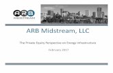 ARB Midstream, LLC...• Our typical target deal size ranges from $5‐80MM, with $5‐10MM in EBITDA • ARB has reviewed over 60 acquisitions and greenfield development projects