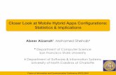 Closer Look at Mobile Hybrid Apps Conﬁgurations ...abeeraljarrah.info/FICC 2019.pdf · •Cordova a popular mobile application development framework originally created by Nitobi.