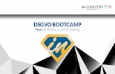 DSGVO BOOTCAMP - WordCamp Vienna 2018€¦ · • Webanalyse (z.B. Google Analytics, Hotjar etc.) • Google AdWords Remarketing