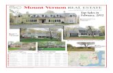 Mount Vernon REAL ESTATE - The Connection …connectionarchives.com/PDF/2012/REAL ESTATE/MV-RE041112.pdfMount Vernon REAL ESTATE In February 2012, 90 homes sold between $1,865,000-$62,000