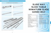 SLIDE WAY MINIATURE SLIDE - NB Corporation€¦ · The NB slide way is a non-recirculating linear motion bearing utilizing precision rollers. It is used primarily in optical and measurement