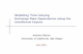 Modelling Time-Varying Exchange Rate Dependence using the ...public.econ.duke.edu/~ap172/Patton_copula_pres_jun01.pdf · Modelling Time-Varying Exchange Rate Dependence using the