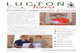 Autumn term Excellent exam results at Lucton · Excellent exam results at Lucton. Welcome Back! Lucton certainly came alive on Tuesday as over 70 children raced in through the gates