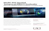 Multi-INT Spatial Temporal (MIST) Toolsuite · the Multi-INT Spatial Temporal (MIST) toolsuite, which detects patterns of life and anomalies within large volumes of geospatial data.