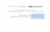 Principles of performance studies - WHO · CV coefficient of variation FDA US Food and Drug Administration GHTF Global Harmonization Task Force IMDRF International Medical Device