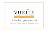 Unaudited group results - Vukile · Highlights, Vision, Values and Strategy 3. Highlights ... R25 995 Distributable Income R268.5 million R16 031 4% R25 995 7% 9. Simplified income