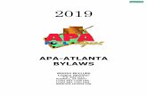 APA-ATLANTA BYLAWS · These local bylaws are a secondary source of information created in accordance with, and in addition to, the current APA Official Team Manual. This document