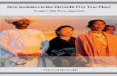 I How Inclusive is the Eleventh Five Year Plan? · By foregrounding the need for "inclusive growth", the Eleventh Five Year Plan (EFYP) sought to make a major shift in the development
