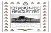 RAF CHANGI ASSOCIATION including HQ FEAF · 2018-09-18 · The aim of the RAF Changi Association is to bring together all those who were stationed at RAF Changi (including HQ FEAF)