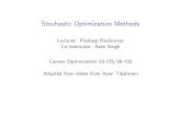 Stochastic Optimization Methods - Carnegie Mellon School ...€¦ · Stochastic Optimization Methods Lecturer: Pradeep Ravikumar Co-instructor: Aarti Singh Convex Optimization 10-725/36-725
