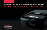 STACK-AND-SHRED 130X&130M SHREDDERS...Stack and Shred 130X can shred credit cards, not CDs or DVDs. Switch the shredder to auto mode and insert the credit card into the opening on