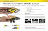 Modular lighting, optics and configuration Easy to use No ...DataMan 150/260 Series Barcode Readers 2 Reduce installation time and cost of ownership Modular lighting and optics make