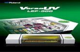 Wide format print & finishing technologies, inks ...€¦ · LEF-300 print area 770mm (width) x 330mm (length) INCLUDES ADVANCED AND INTUITIVE ROLAND VERSAWORKS DUAL RIP SOFTWARE