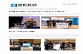EMERGING TECHNOLOGIES SHOW · Follow us on social media! Twitter: @Reko_Intl Facebook: Reko International Group REKO EDUCATIOAL SCHOLARSHIP Applications are now available for the