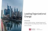 Leading Organizational Change · 2020-01-24 · Slide 2 ©Temple University’s Fox School of Business Center for Executive Education 2019 – – do not distribute. Learning Objectives