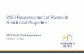 2020 Reassessment of Riverside Residential Properties · The estimated Fair Market Value of a property is . not. what is taxed. The taxable value of a property depends on its . Assessed