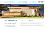 Tilt Doors - Service Australia · 2020-05-21 · Our tilt doors offer the perfect solution for that specialty appearance up to 2.7m high x 6.5m wide and where garages have restricted