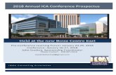 2018 Annual ICA Conference Prospectus - Idaho … ICA...print 10 logos placed Fifth tier placement on all print Conference Program Choice of primary full page or back cover full color