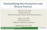 Demystifying the Promotion and Tenure Process...Candidate’s CV (use UTSW standardized form) 5. Teaching portfolio 6. Teaching evaluations 7. Clinical activities 8. ... Presenters: