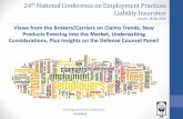 24th National Conference on Employment Practices Liability ... · #ACIEPLI 24th National Conference on Employment Practices Liability Insurance Views from the Brokers/Carriers on