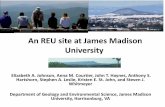 An REU site at James Madison Universitygeoprisms.org/wpdemo/wp-content/uploads/2015/02/... · JMU REU Programs • Materials Science (Physics – Chemistry- Geology) • Chemistry