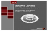 CALIFORNIA LANGUAGE ASSISTANCE PROGRAM - California Department of Insurance · 2016-04-20 · The California Department of Insurance compiles a Language Assistance Program (LAP) report