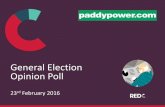 General Election Opinion Poll · The key then is to ensure the younger people in our poll are representative and that we accurately predict their turnout. Having evaluated the voter