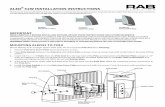 ALED 52W INSTALLATION INSTRUCTIONS...©2012 RAB LIGHTING Inc. Northvale, New Jersey 07647 USA rabweb.com Visit our website for product info email Answered promptly sales@rabweb.com